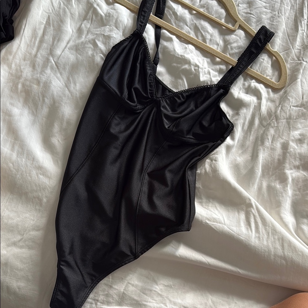 Black One-Piece Swimsuit